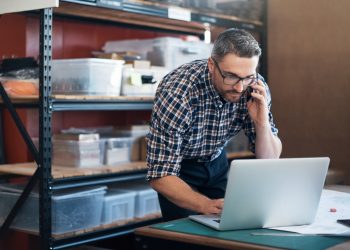 man on laptop