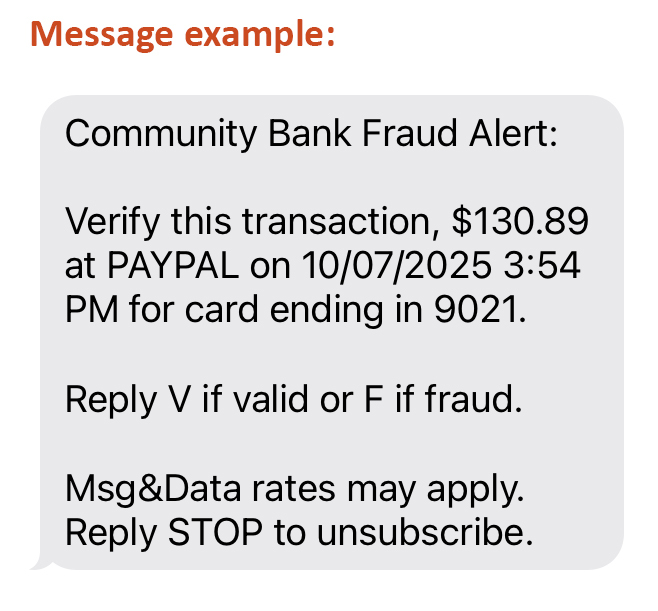 Fraud SMS title