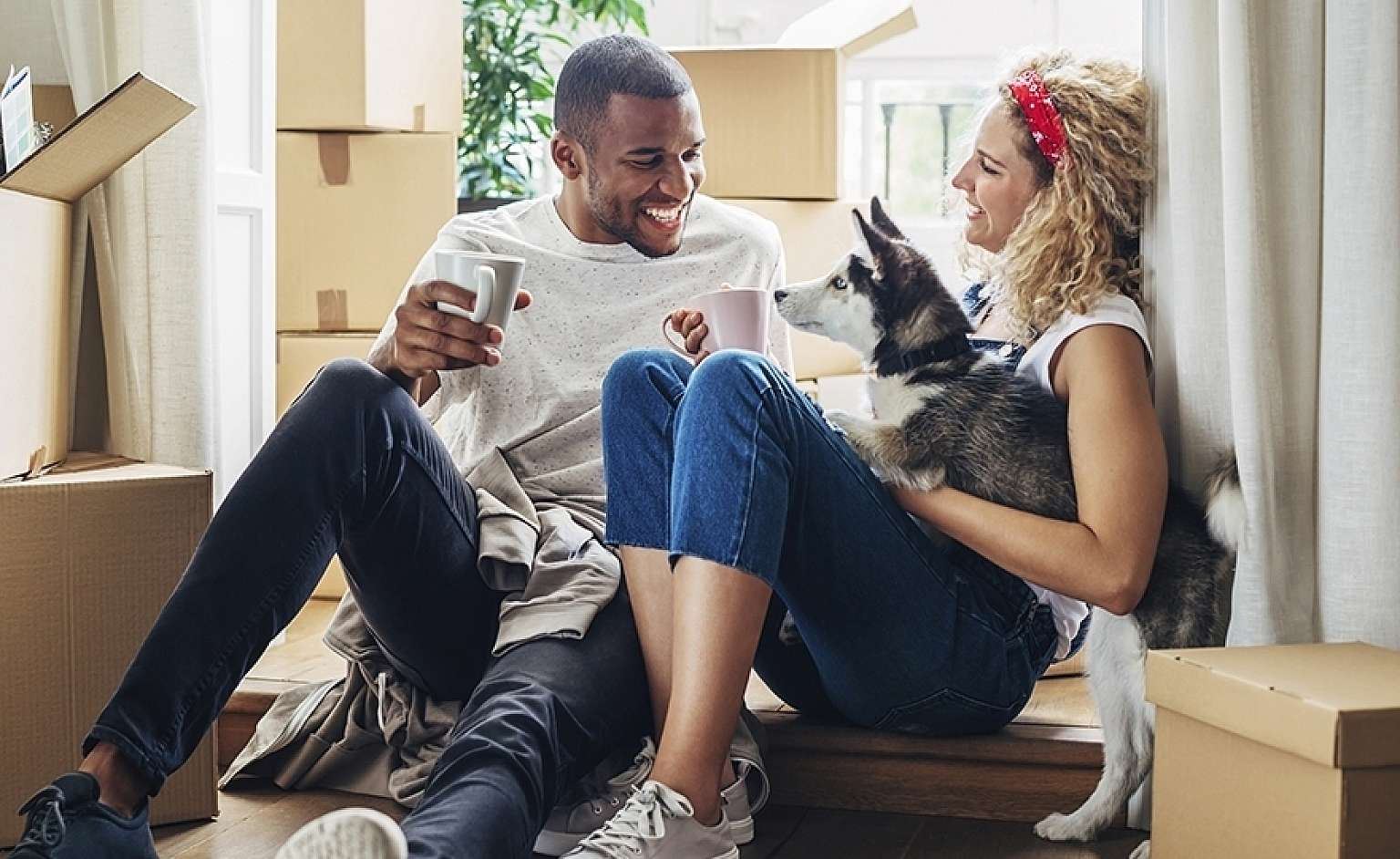 Couple with Dog