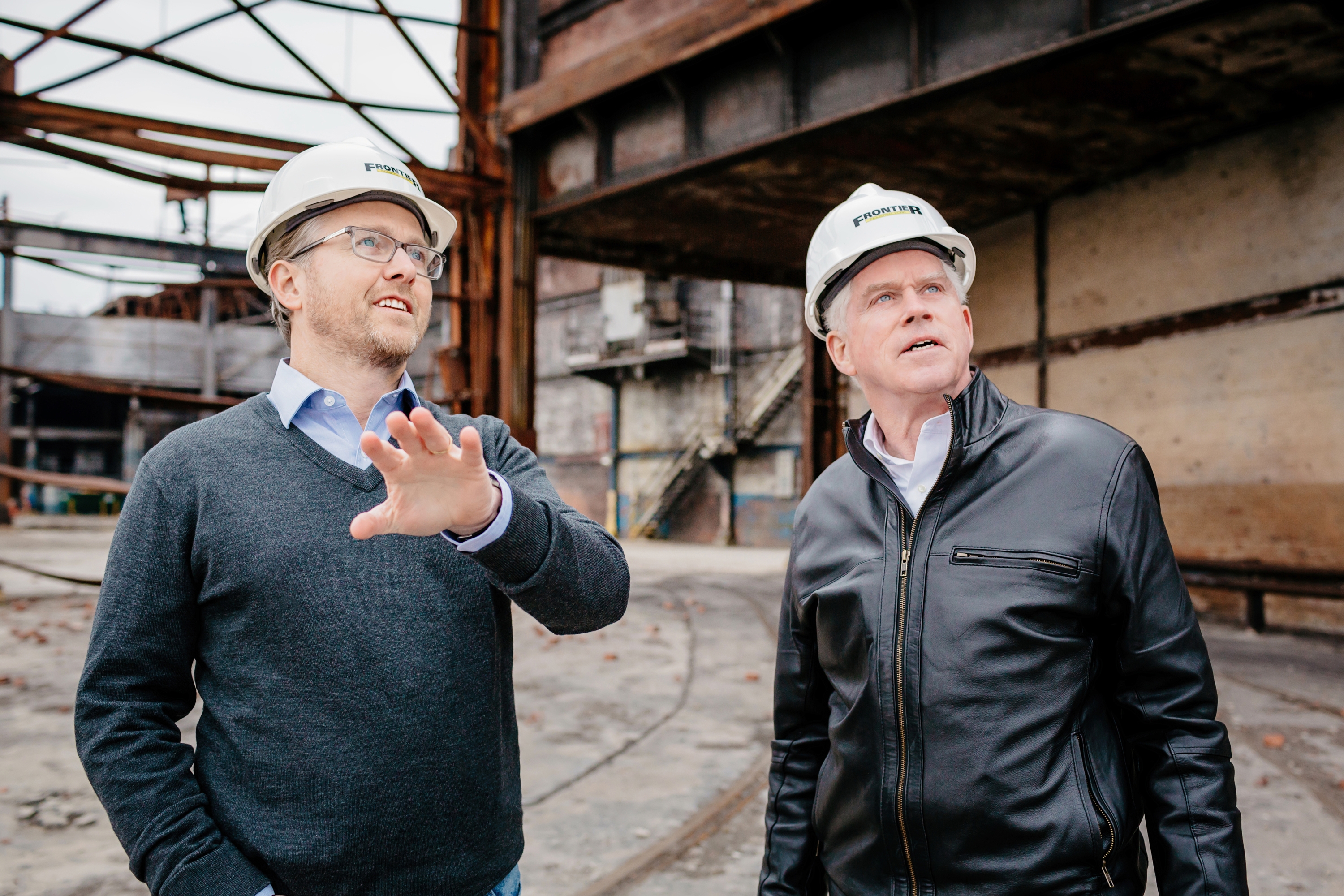 Two Guys on Construction Site